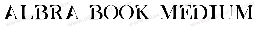 Albra Book Medium TRIAL字体转换